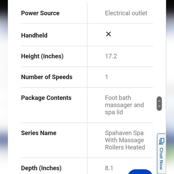 Sharper Image SpaHaven Heated w/Massage Rollers Foot Bath - Picture 13 of 16